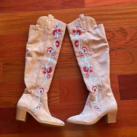 Carlos Santana Shoes - Carlos Alexia Over the Knee Boots